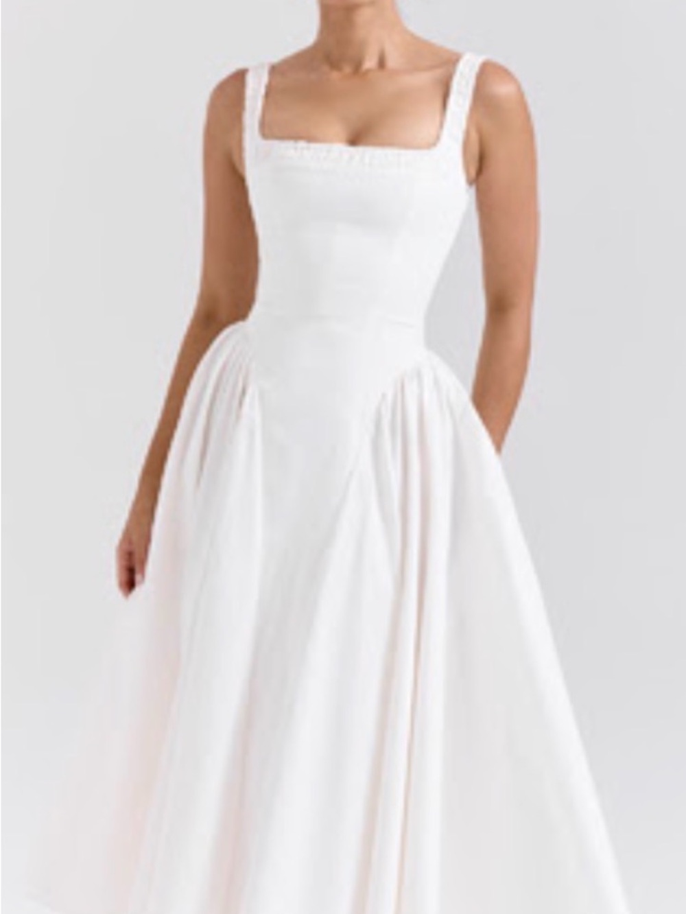 House of CB Snowdrop Cotton Midi Sundress — NEW